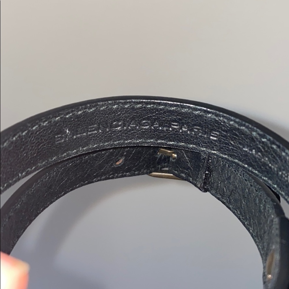 Balenciaga Arena Double Tour Leather Bracelet - Picture 3 of 6
